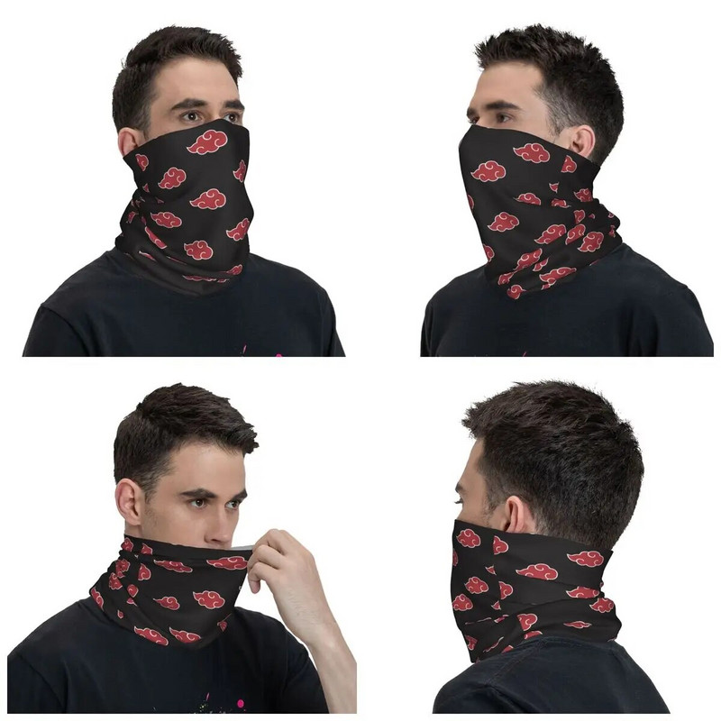Punased pilved Akatsuki Neji Konoha Bandana kaelakett Uchiha Itachi Sasuke Balaclava mask Sall Soe Peapael Sport Tuulekindel
