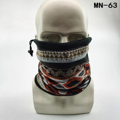 Jauna modes ziemas pūces bandana šalle vīriešiem moto galvas saite maskēšanās daudzfunkcionāla bezšuvju cauruļveida unisex silta gredzena ietīšana