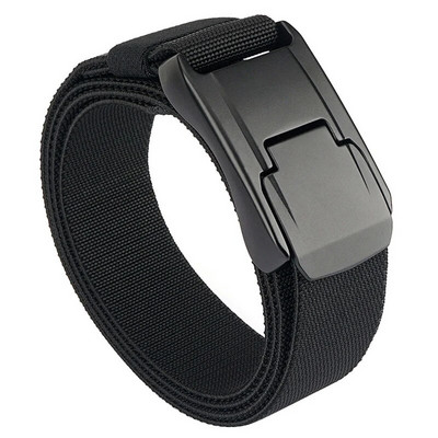 Nouă centură elastică pentru bărbați și femei, din aliaj dur, cu eliberare rapidă, cataramă puternică, nailon real, unisex elastic, salopetă, centură de lucru