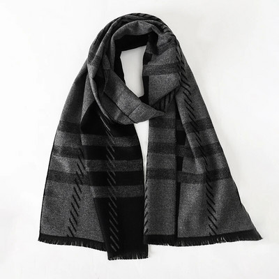 2023 Μόδα 180*30 εκ. Κασκόλ Αντρικό Φθινοπωρινό Χειμώνας Χοντρό ζεστό πολυεστέρα επαγγελματικό μακρυά περιτυλίγματα για αγόρι κλασικό σάλι