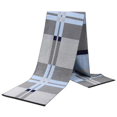 Νέο σχέδιο 2023 Χειμώνας Ζεστό Κασκόλ για Άντρες Αγόρια Μόδα Κασμίρ Μεταξωτό Κασκόλ Καρό Ναυτικό Μαύρο Κασκόλ Μακρύ Σάλι Σιγαστήρα Χονδρική