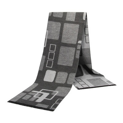 Νέο σχέδιο 2023 Χειμώνας Ζεστό Κασκόλ για Άντρες Αγόρια Μόδα Κασμίρ Μεταξωτό Κασκόλ Καρό Ναυτικό Μαύρο Κασκόλ Μακρύ Σάλι Σιγαστήρα Χονδρική