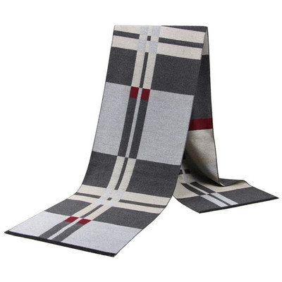 Νέο σχέδιο 2023 Χειμώνας Ζεστό Κασκόλ για Άντρες Αγόρια Μόδα Κασμίρ Μεταξωτό Κασκόλ Καρό Ναυτικό Μαύρο Κασκόλ Μακρύ Σάλι Σιγαστήρα Χονδρική