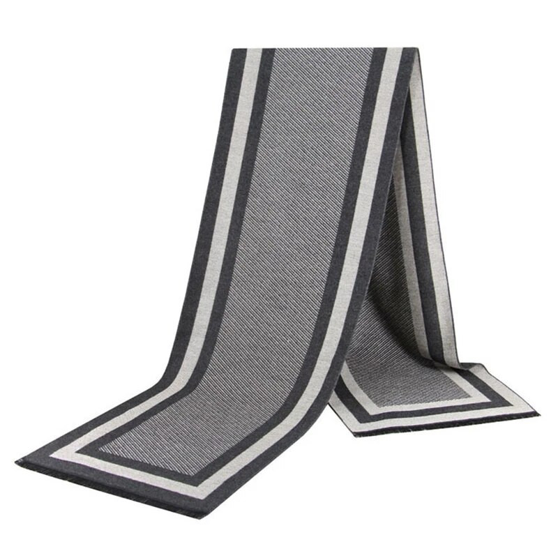 Νέο σχέδιο 2023 Χειμώνας Ζεστό Κασκόλ για Άντρες Αγόρια Μόδα Κασμίρ Μεταξωτό Κασκόλ Καρό Ναυτικό Μαύρο Κασκόλ Μακρύ Σάλι Σιγαστήρα Χονδρική