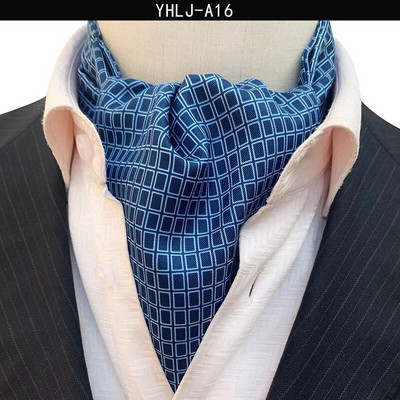 VEEKTIE Brand Old Fashion Ascot Cravată pentru bărbați Formal Business Esarfă de mătase Paisley Floral Verde Jacquard Multicolor Moale Batic de gât
