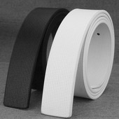 Piele de vacă de 3,3 cm de înaltă calitate, fără cataramă, designeri de modă, numai curele, curea albă, ocazională, din piele de vacă.