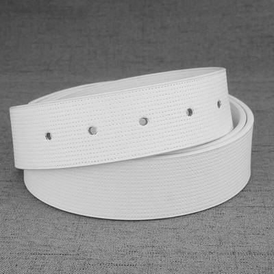 Piele de vacă de 3,3 cm de înaltă calitate, fără cataramă, designeri de modă, numai curele, curea albă, ocazională, din piele de vacă.