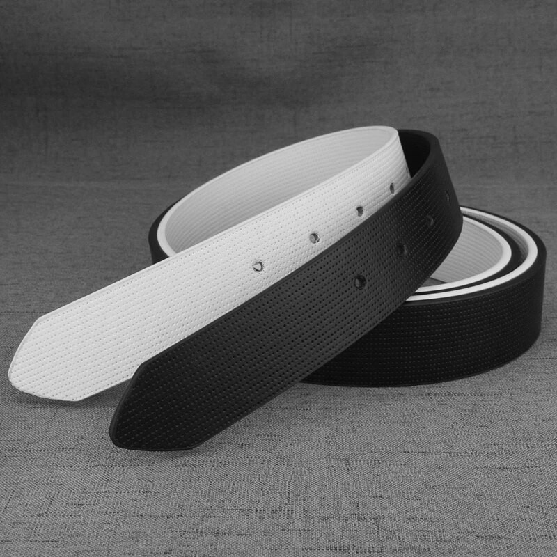 3,3 cm ehtne nahk Cowskin kvaliteetne pandlaga moedisainerid ainult rihmad valge vöörih vabaaja lehmanahk Vöörihmad