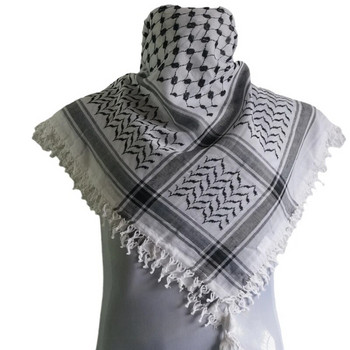 Модерен шал Shemagh за възрастни с шарка на жакард Тактически арабски шал Keffiyeh