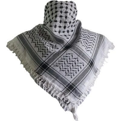 Trendikas täiskasvanutele mõeldud Shemaghi sall žakaarmustriga taktikaliselt araabia Keffiyeh sall