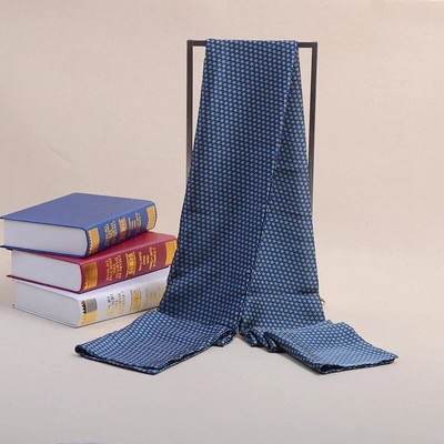 Augstas kvalitātes biznesa zīda šalle Vīriešu luksusa zīmolu dizaineru šalles ādai draudzīgi ziemas siltie šalles bišu apdrukas apvalks Bufanda