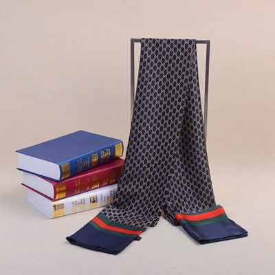 Augstas kvalitātes biznesa zīda šalle Vīriešu luksusa zīmolu dizaineru šalles ādai draudzīgi ziemas siltie šalles bišu apdrukas apvalks Bufanda