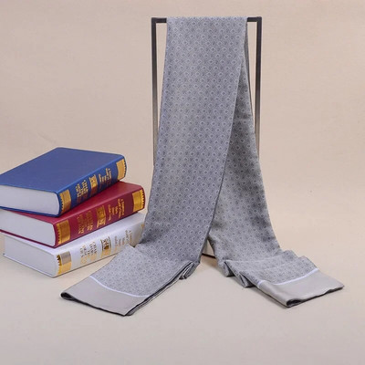 Augstas kvalitātes biznesa zīda šalle Vīriešu luksusa zīmolu dizaineru šalles ādai draudzīgi ziemas siltie šalles bišu apdrukas apvalks Bufanda