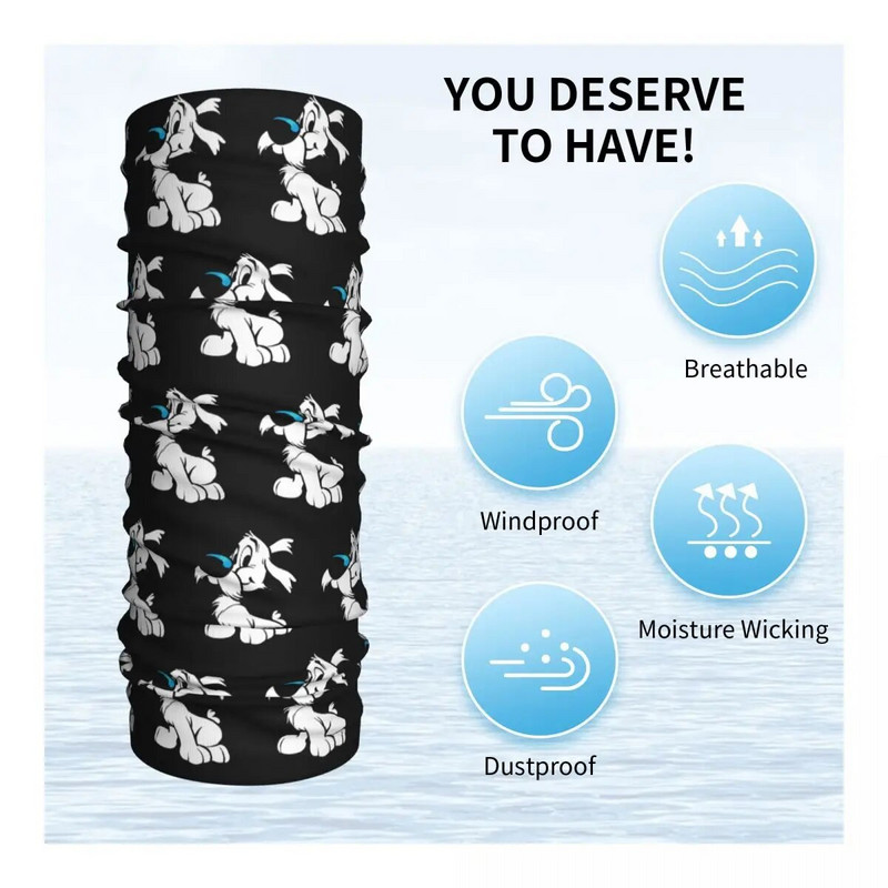 Asterix un Obelix Bandana kakla vāks ar apdruku Dogmatix Ideafix Obelix suņu ietīšana šalle silta sejas maska pārgājieniem vīriešiem sievietēm pieaugušajiem pieaugušajiem