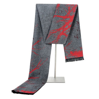 2022 Нова марка Мъжки шал с абстрактно дърво Кашмирен зимен топъл плетен модален ежедневен бизнес мъжки шалове 180*30 см хиджаб.