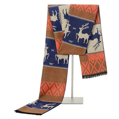 2022. aasta uus kaubamärk meeste abstraktne puust kašmiir sall Talvine soe silmkoeline moodne vabaaja ärimeeste sallid 180*30cm hijab stoles