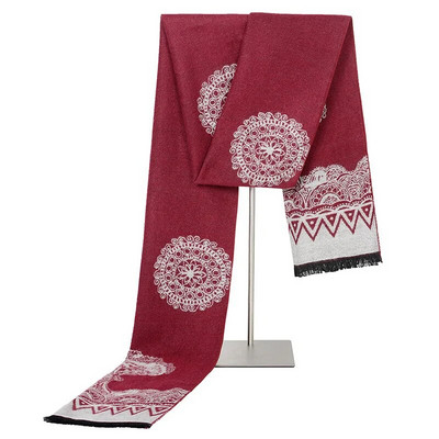 2022. aasta uus kaubamärk meeste abstraktne puust kašmiir sall Talvine soe silmkoeline moodne vabaaja ärimeeste sallid 180*30cm hijab stoles