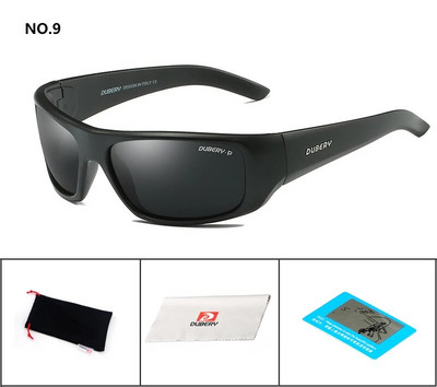 DUBERY zīmola dizains vīriešu brilles polarizētas nakts redzamības saulesbrilles vīriešiem retro vīriešu saulesbrilles vīriešiem UV400 toņi 1418