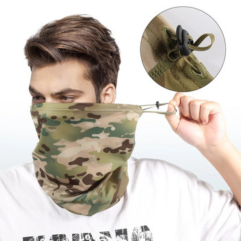Магическа лента за глава Multicam Camouflage Tactical Neck Warmer Tube Face Cover Bandana Head Military Bicycle Scarf Wristband Pirate Rag