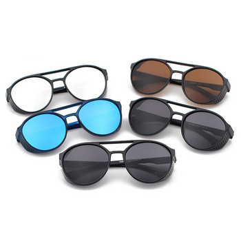 Класически пънк слънчеви очила Мъжки маркови дизайнерски слънчеви очила Мъжки ретро слънчеви очила за мъже Пънк UV400