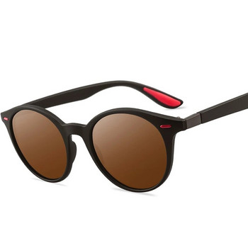 Унисекс ретро поляризирани слънчеви очила с нитове Модни слънчеви очила с овална рамка за мъже, жени Сенник за шофиране Очила Gafas De Sol UV400