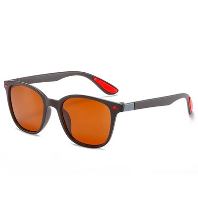 Unisex Retro Rivet polariseeritud päikeseprillid mood ovaalse raamiga päikeseprillid meestele naiste sõiduvarjuga prillid Gafas De Sol UV400