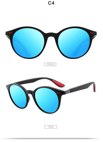 Unisex Retro Rivet polariseeritud päikeseprillid mood ovaalse raamiga päikeseprillid meestele naiste sõiduvarjuga prillid Gafas De Sol UV400