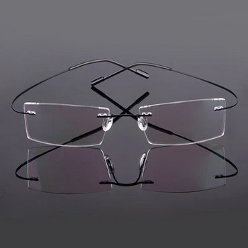 Gmei Optical Модни очила без рамки Рамка за очила с памет сплав с рецепта Ултралеки гъвкави рамки 9 цвята T8089