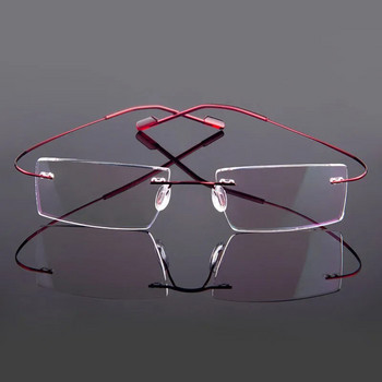 Gmei Optical Модни очила без рамки Рамка за очила с памет сплав с рецепта Ултралеки гъвкави рамки 9 цвята T8089