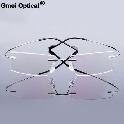 Γυαλιά Gmei Optical Fashion Rimless Σκελετός Γυαλιά οράσεως Memory Alloy Συνταγογραφούμενα Υπερελαφριά εύκαμπτα πλαίσια 9 Χρώματα T8089