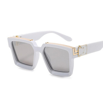 Винтидж квадратни слънчеви очила Мъж Жена Сенници за шофиране Мъжки Слънчеви очила Модни градиентни големи рамки На открито Oculos De Sol Masculino