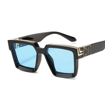 Винтидж квадратни слънчеви очила Мъж Жена Сенници за шофиране Мъжки Слънчеви очила Модни градиентни големи рамки На открито Oculos De Sol Masculino