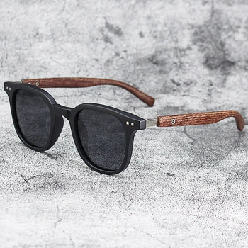 Ново пристигане Мъжки ретро слънчеви очила с дървена рамка Класическа марка Слънчеви очила Покритие на лещи Очила за шофиране за мъже/жени