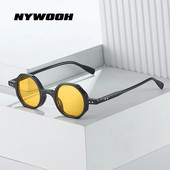 Μόδα NYWOOH Μικρά στρογγυλά ανδρικά γυαλιά ηλίου Vintage επώνυμα σχεδιαστής τετράγωνα γυαλιά ηλίου Γυναικεία δημοφιλή γυαλιά χιπ χοπ