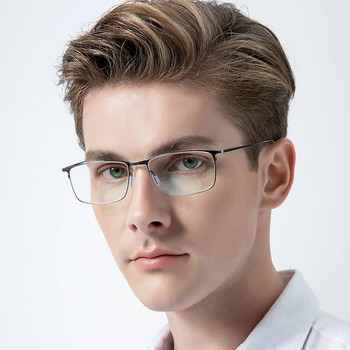 Рамка за очила FONEX от титанова сплав Мъжки квадратни рамки за очила с рецепта за късогледство 2020 г. Нови пълни оптични корейски очила 8105