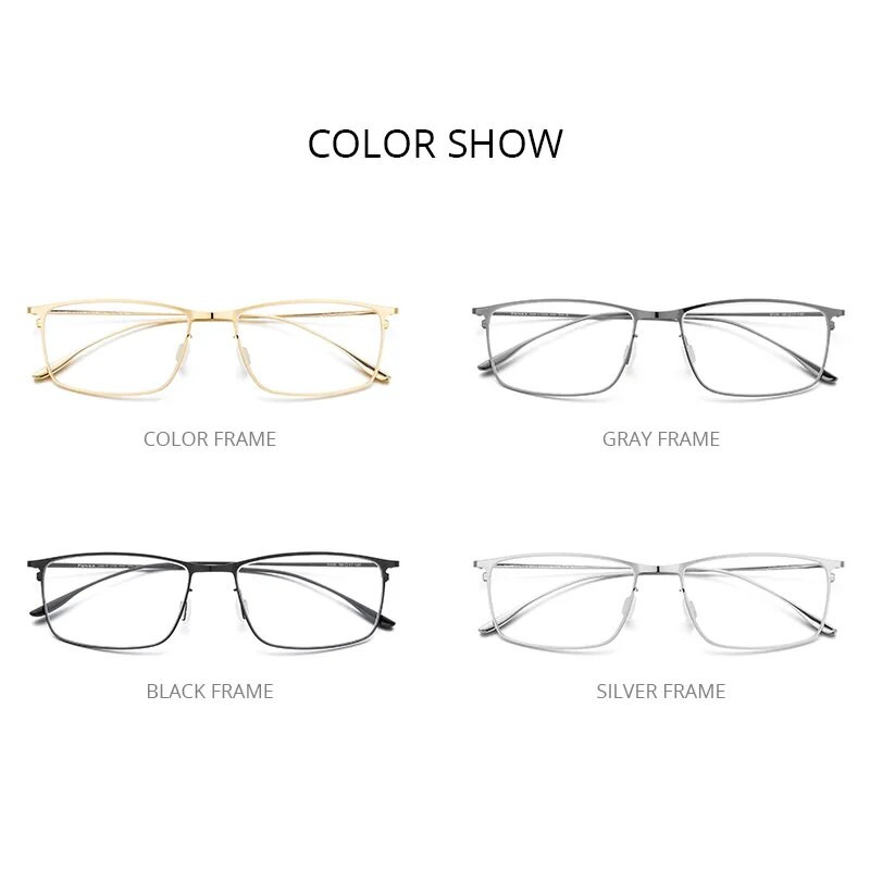 FONEX titāna sakausējuma briļļu ietvars vīriešu kvadrātveida tuvredzība recepšu briļļu ietvari 2020. gada jauni pilnībā optiski korejiešu brilles 8105