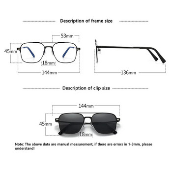 Нов дизайн 3 в 1 очила с магнитна щипка Висококачествени поляризирани слънчеви очила Мъже Жени Очила против отблясъци gafas de sol