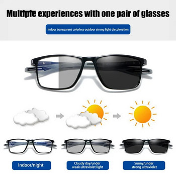 Photochromic TR Silicone Sports Myopia Glasses Anti Blue Light για άντρες Αλλαγή χρώματος Γυαλιά ηλίου Anti-Shedding Μπάσκετ Ποδόσφαιρο