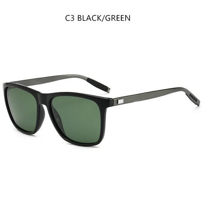 Alumīnija magnija polarizētas Al Mg saulesbrilles vīriešiem metāla Driver Classic Retro 2023 Brand Designer UV400 saulesbrilles 0733