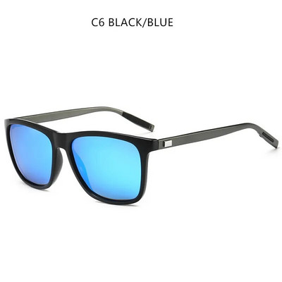 Alumīnija magnija polarizētas Al Mg saulesbrilles vīriešiem metāla Driver Classic Retro 2023 Brand Designer UV400 saulesbrilles 0733