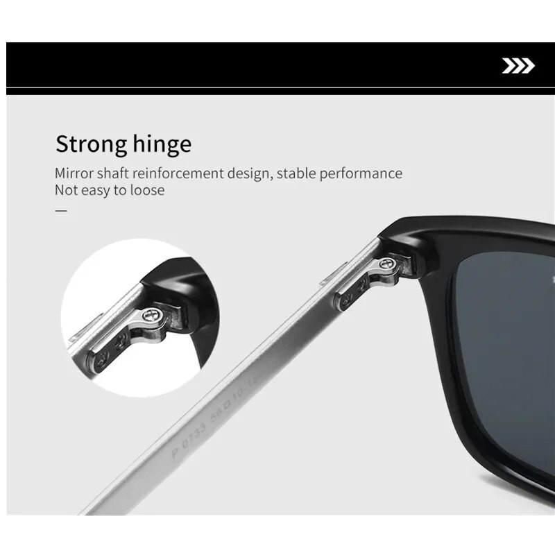 Alumīnija magnija polarizētas Al Mg saulesbrilles vīriešiem metāla Driver Classic Retro 2023 Brand Designer UV400 saulesbrilles 0733