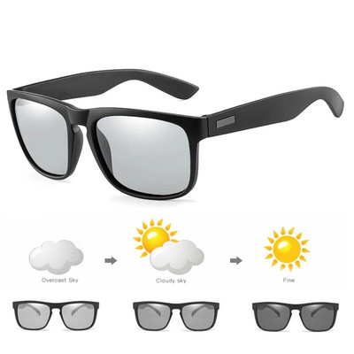 Νέα πολωτικά φωτοχρωμικά γυαλιά ηλίου ανδρικά γυαλιά οδήγησης Chameleon Ανδρικά γυαλιά οδήγησης ημέρας νυχτερινής όρασης Lentes Sol Hombre