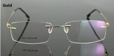 Rame de ochelari fără ramă din titan pur UVLAIK pentru bărbați Rame optice pentru miopie Ramă de ochelari fără rame ultra-ușoare din titan