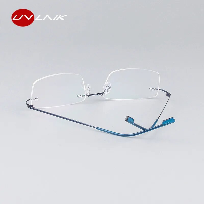 UVLAIK Classic meeste puhtast titaanist raamideta prilliraamid Müopia optiline raam Ülimalt kerge titaanist raamita prilliraam