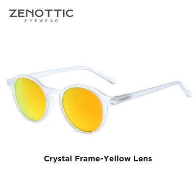 ZENOTTIC retro polarizētās saulesbrilles, 2023. g. 2022. gads vīriešiem, sievietēm, vintage, maza, apaļa rāmja saulesbrilles Polaroid Lens UV400 aizsargbrilles