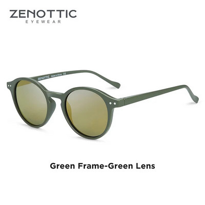 ZENOTTIC retro polarizētās saulesbrilles, 2023. g. 2022. gads vīriešiem, sievietēm, vintage, maza, apaļa rāmja saulesbrilles Polaroid Lens UV400 aizsargbrilles
