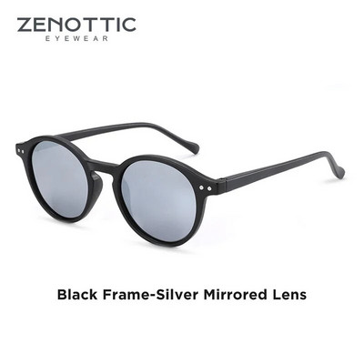 ZENOTTIC retro polarizētās saulesbrilles, 2023. g. 2022. gads vīriešiem, sievietēm, vintage, maza, apaļa rāmja saulesbrilles Polaroid Lens UV400 aizsargbrilles