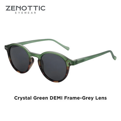 ZENOTTIC retro polarizētās saulesbrilles, 2023. g. 2022. gads vīriešiem, sievietēm, vintage, maza, apaļa rāmja saulesbrilles Polaroid Lens UV400 aizsargbrilles