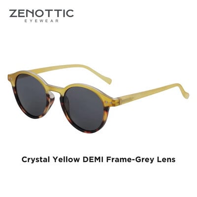 ZENOTTIC retro polarizētās saulesbrilles, 2023. g. 2022. gads vīriešiem, sievietēm, vintage, maza, apaļa rāmja saulesbrilles Polaroid Lens UV400 aizsargbrilles