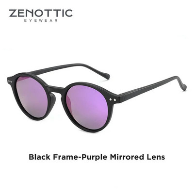 ZENOTTIC retro polarizētās saulesbrilles, 2023. g. 2022. gads vīriešiem, sievietēm, vintage, maza, apaļa rāmja saulesbrilles Polaroid Lens UV400 aizsargbrilles
